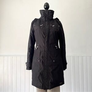 Aritzia TNA Blk Verbier Hooded Parka Coat Size S